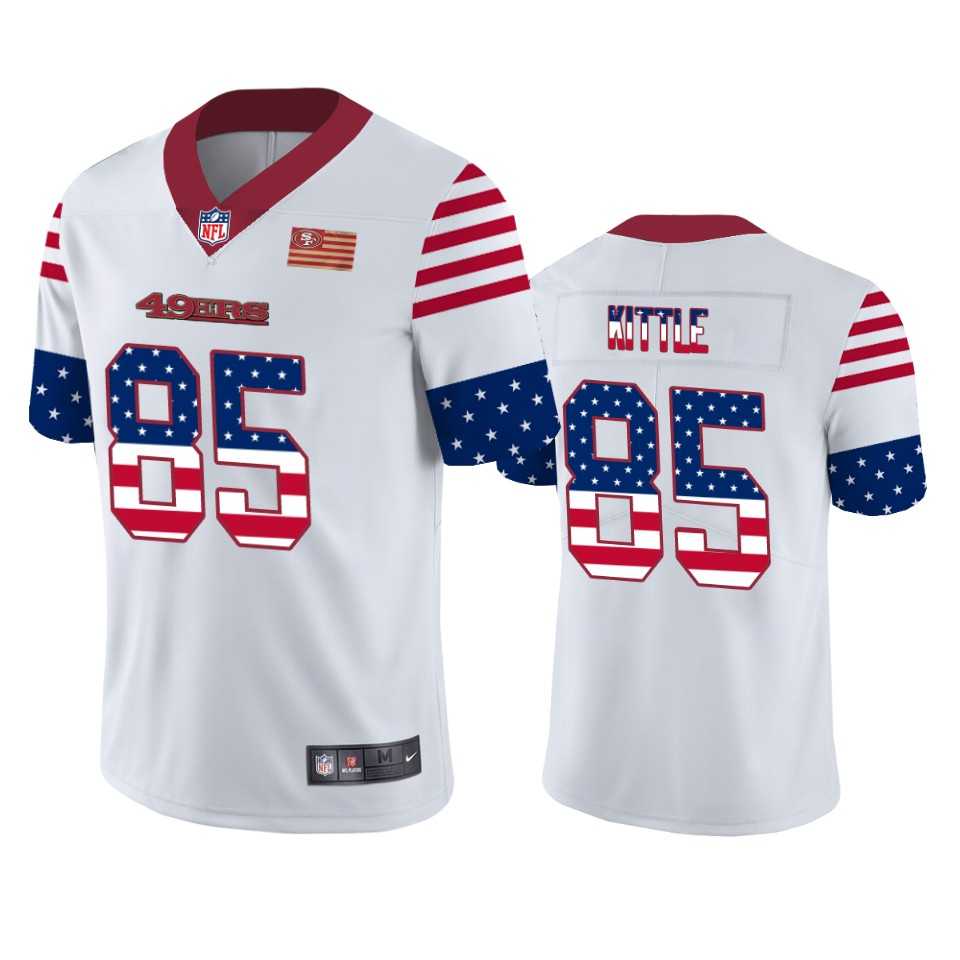 Nike 49ers 85 George Kittle White USA Flag Fashion Limited Jersey Dyin,We sell and wholesale Nike 49ers 85 George Kittle White USA Flag Fashion Limited Jersey Dyin on line form chian!
